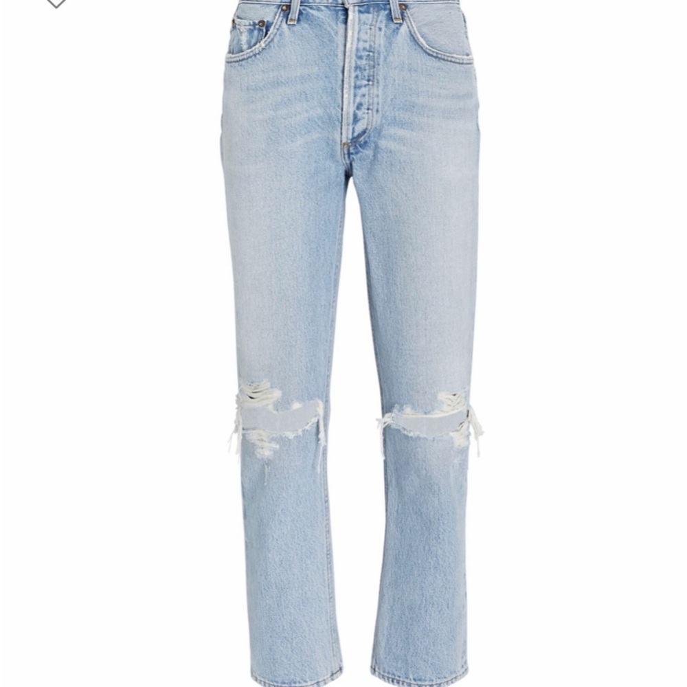 Agolde Light Blue Straight Leg Jeans